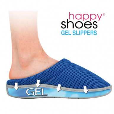 Happy Shoes Gel Slippers - papuci de casa anatomici cu bambus si talpa din gel