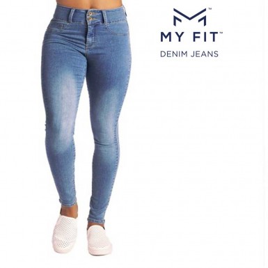 My Fit Jeans - blugi super elastici pentru femei in albastru deschis